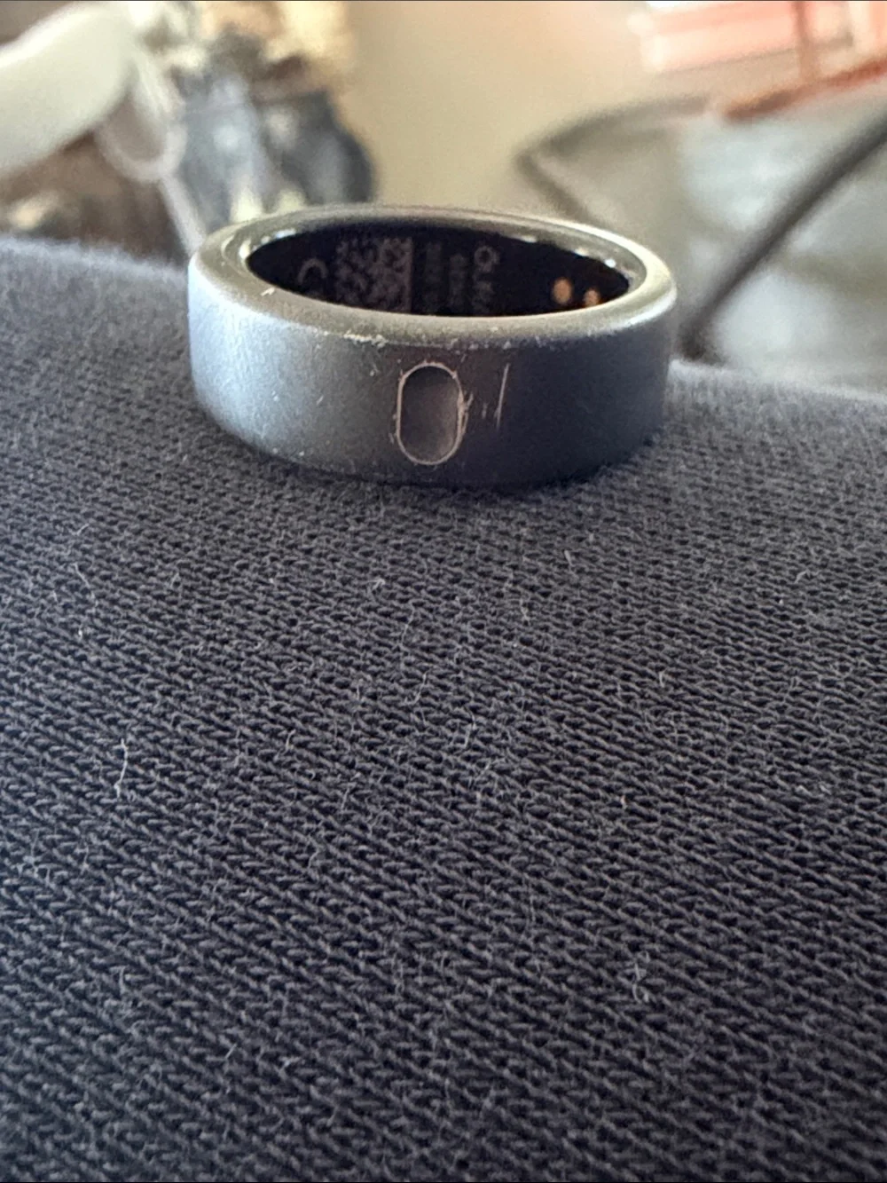 Oura Equinox Black Smart Ring Set with Charging Case and Pouch